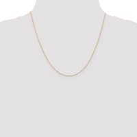 14k  Rose Gold .5 mm Carded Cable Rope Chain