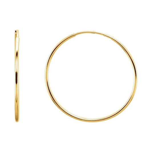 Endless Tube Hoop Earrings