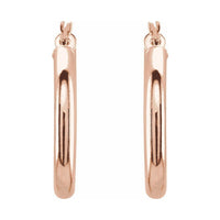 Tube Hoop Earrings