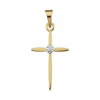 Accented Cross Pendant