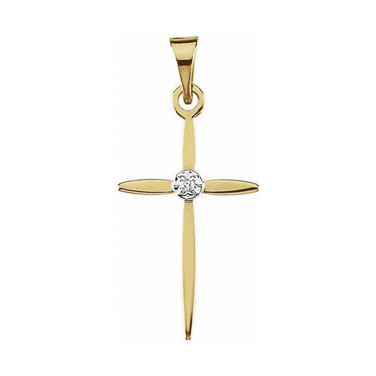 Accented Cross Pendant