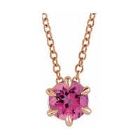 Solitaire Necklace or Slide Pendant