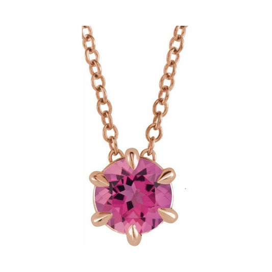 Solitaire Necklace or Slide Pendant