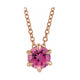 Solitaire Necklace or Slide Pendant