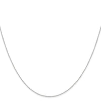 14k White Gold .42mm Gold Carded Curb Chain