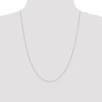 14k White Gold .42mm Gold Carded Curb Chain