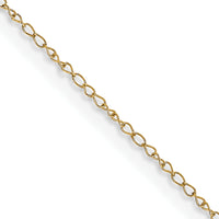 14k .42 mm Carded Curb Chain