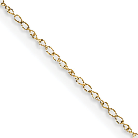 14k .42 mm Carded Curb Chain