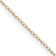14k .42 mm Carded Curb Chain