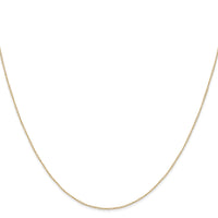 14k .42 mm Carded Curb Chain