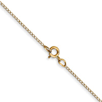 14k .42 mm Carded Curb Chain