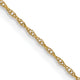 14k .6 mm Carded Cable Rope Chain