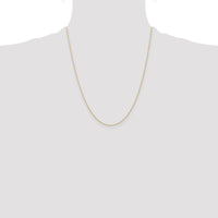 14k .6 mm Carded Cable Rope Chain