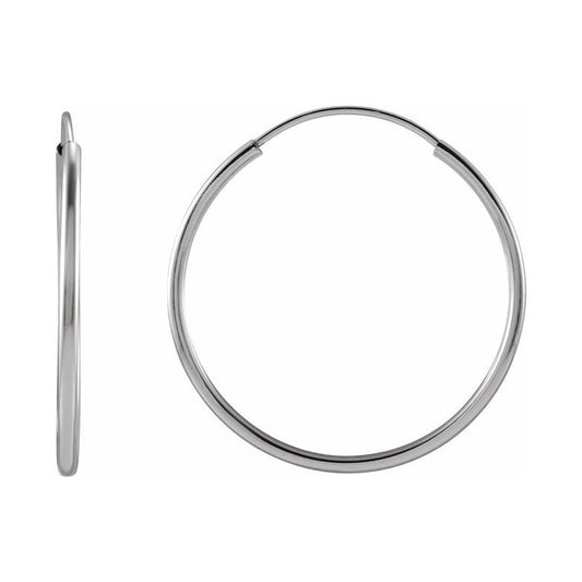 Flexible Endless Tube Hoop Earrings