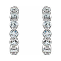 Accented Hoop Earrings