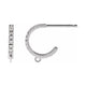 Accented French-Set Hoop Earring Top