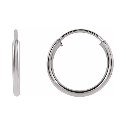 Flexible Endless Tube Hoop Earrings