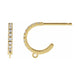 Accented French-Set Hoop Earring Top