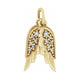 Accented Angel Wings Necklace or Pendant