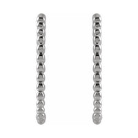 Beaded Hoop Earrings