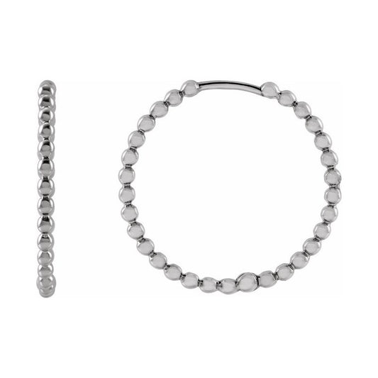 Beaded Hoop Earrings