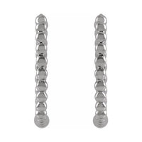 Beaded Hoop Earrings
