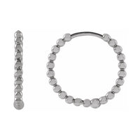 Beaded Hoop Earrings