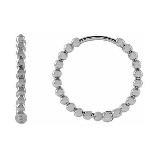 Beaded Hoop Earrings