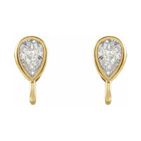 Bezel-Set Earring Top