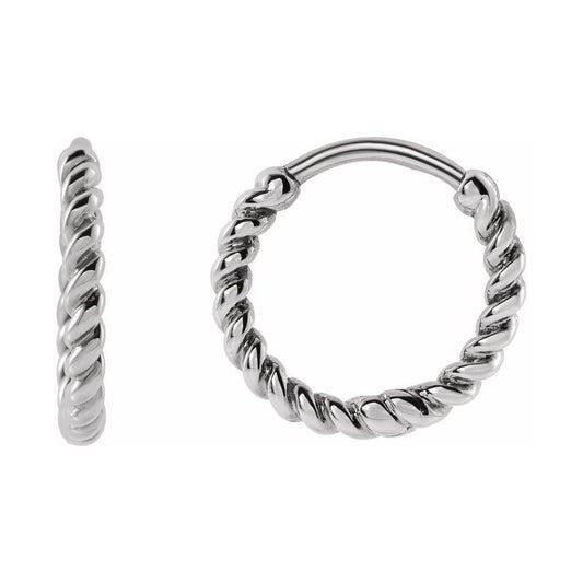Rope Hoop Earrings