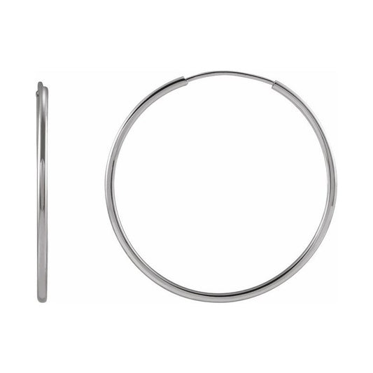 Flexible Endless Tube Hoop Earrings