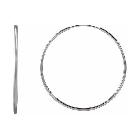 Flexible Endless Tube Hoop Earrings