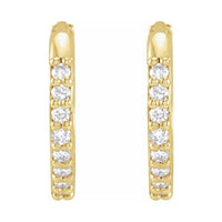 Accented Huggie Earrings