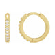 Accented Huggie Earrings