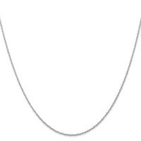 14k White Gold .7 mm Carded Cable Rope Chain