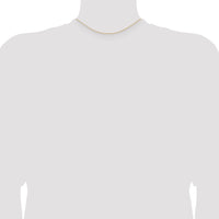 14k .7 mm Carded Cable Rope Chain