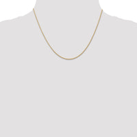 14k .7 mm Carded Cable Rope Chain