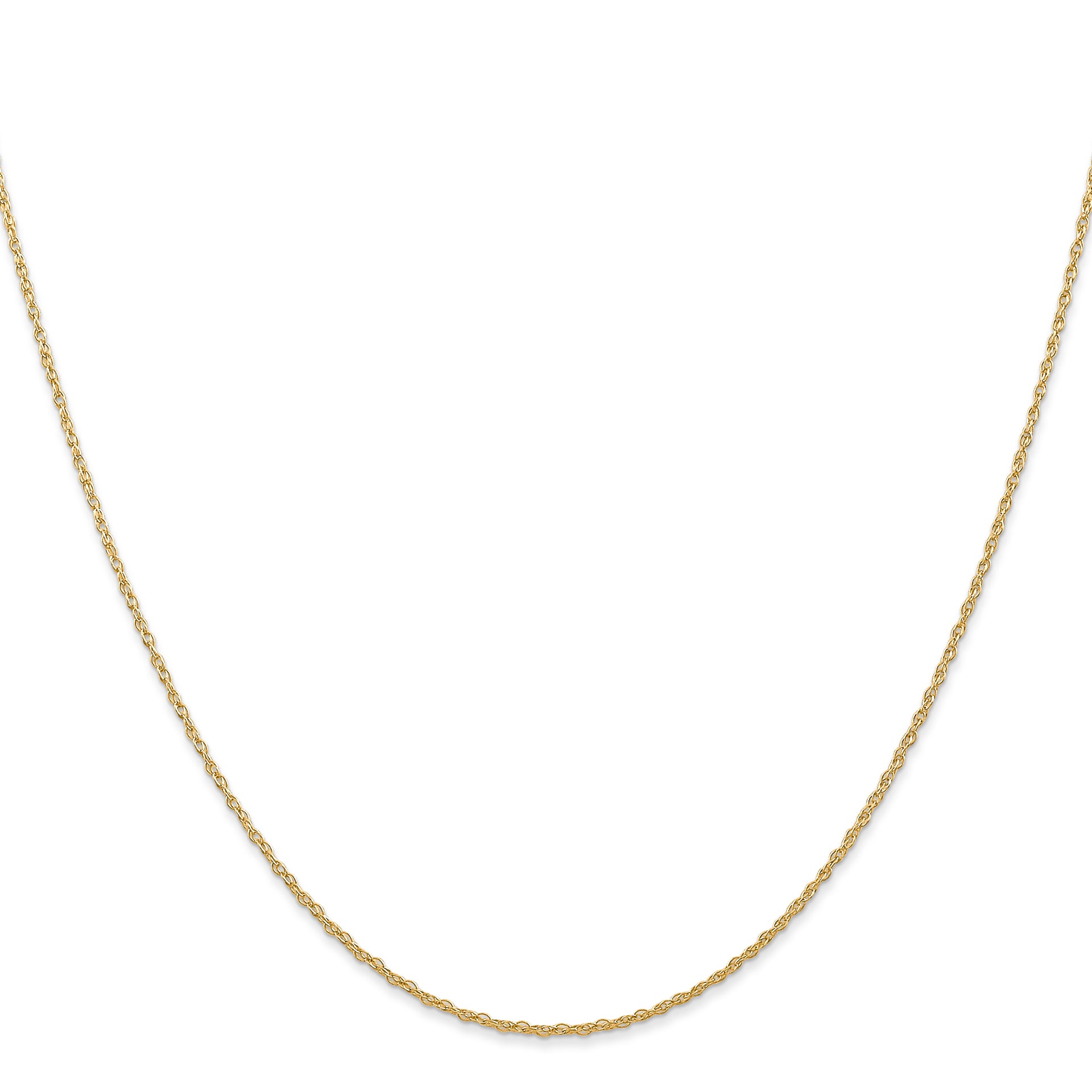 14k .7 mm Carded Cable Rope Chain