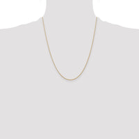 14k .7 mm Carded Cable Rope Chain