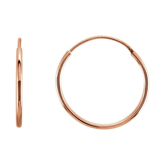 Endless Tube Hoop Earrings