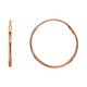 Endless Tube Hoop Earrings