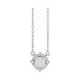 Halo-Style Birthstone Necklace