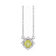 Halo-Style Birthstone Necklace