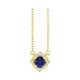 Halo-Style Birthstone Necklace