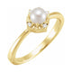 Halo-Style Birthstone Ring