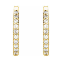 Accented Huggie Earrings