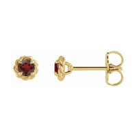 Round 4-Prong Claw Stud Earrings