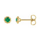 Round 4-Prong Claw Stud Earrings