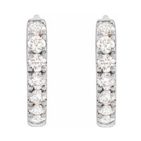 Lab-Grown Diamond Hoop Earrings