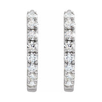 Lab-Grown Diamond Hoop Earrings